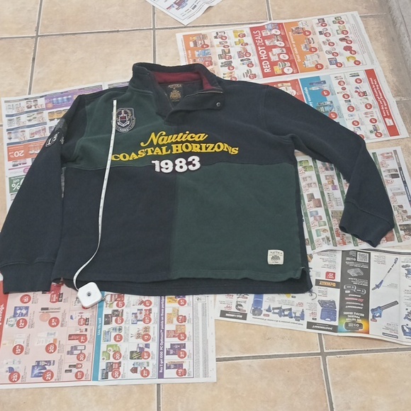 Mens Nautica Competition 1983 Coastal Horizon Long Sleeve Sweater L - Picture 2 of 7